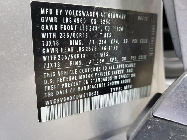 VIN WVGBV3AX0DW618828 2013 Volkswagen Tiguan, S no.13