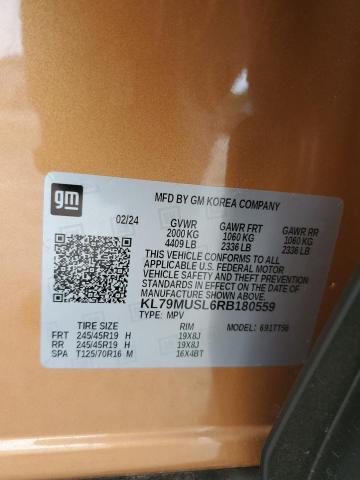 2024 Chevrolet Trailblazer Rs VIN: KL79MUSL6RB180559 Lot: 59756524