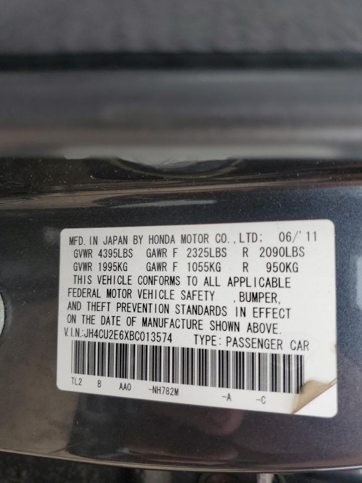 JH4CU2E6XBC013574 2011 Acura Tsx