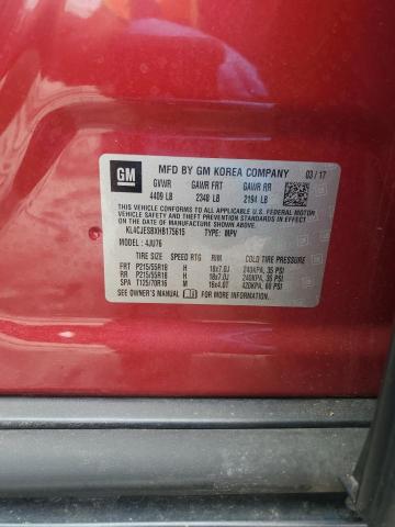 2017 Buick Encore Preferred VIN: KL4CJESBXHB175615 Lot: 58638914