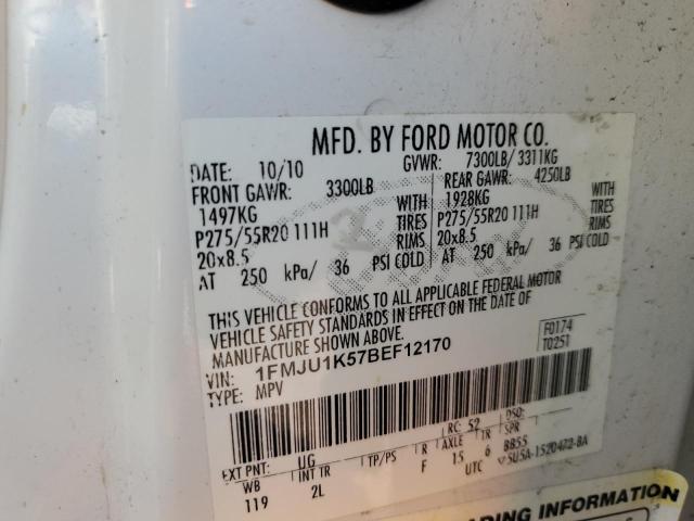 2011 Ford Expedition Limited VIN: 1FMJU1K57BEF12170 Lot: 59428274