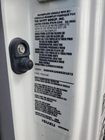 2021 Isuzu Npr Hd VIN: 54DC4W1D6MS201672 Lot: 58203944