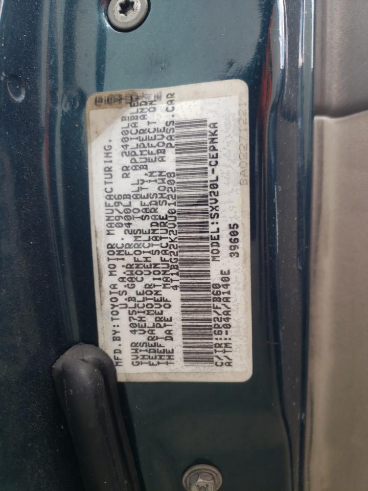 4T1BG22K2VU012208 1997 Toyota Camry Ce