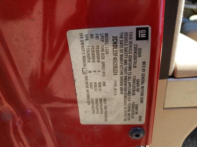 2006 Chevrolet Equinox Ls VIN: 2CNDL23F466205224 Lot: 58500764