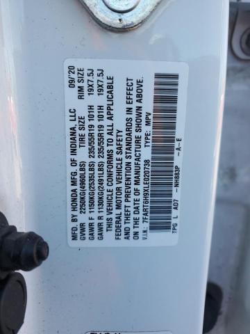 2020 Honda Cr-V Touring VIN: 7FART6H9XLE020738 Lot: 58114354