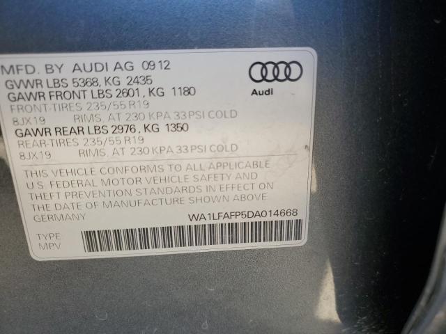 VIN WA1LFAFP5DA014668 2013 Audi Q5, Premium Plus no.14