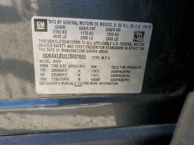 2018 CHEVROLET EQUINOX LT - 3GNAXLEU2JS607659
