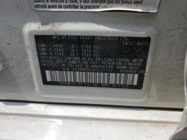 2011 Subaru Legacy 3.6R Premium VIN: 4S3BMDG62B2237773 Lot: 59613084