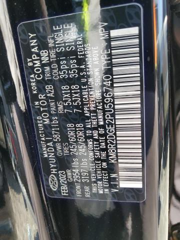 2023 Hyundai Palisade Sel VIN: KM8R2DGE2PU596740 Lot: 58727064