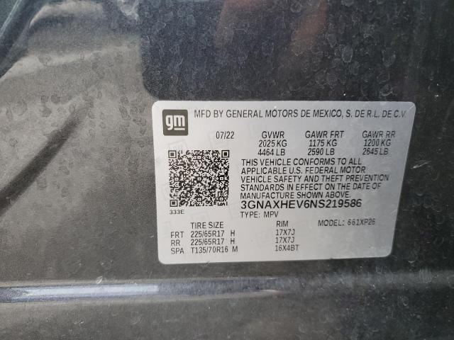 3GNAXHEV6NS219586 2022 CHEVROLET EQUINOX - Image 14