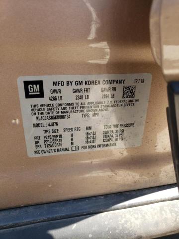 2019 Buick Encore Preferred VIN: KL4CJASB5KB808134 Lot: 58756284