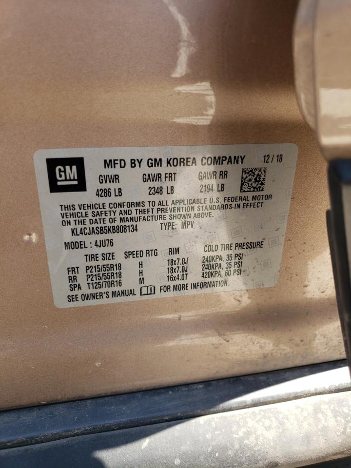 KL4CJASB5KB808134 2019 Buick Encore Preferred