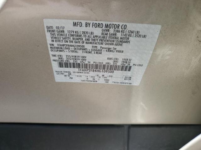 2017 Ford Taurus Limited VIN: 1FAHP2F84HG109500 Lot: 60687724