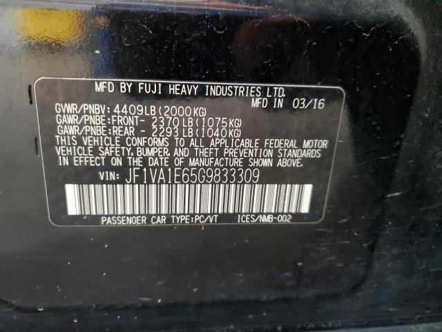 2016 Subaru Wrx Premium VIN: JF1VA1E65G9833309 Lot: 58454374