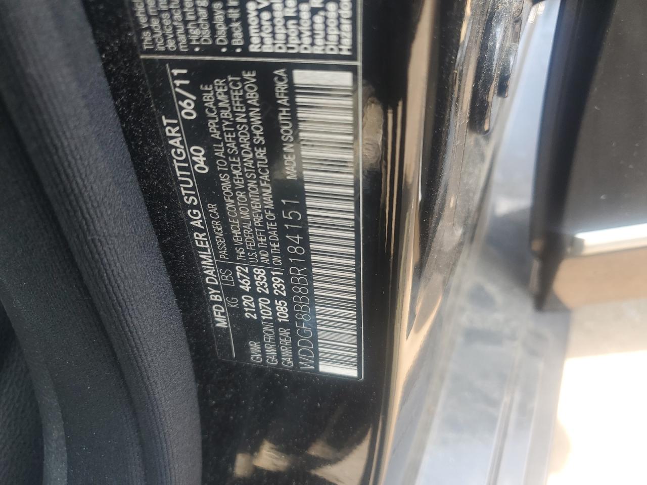 WDDGF8BB8BR184151 2011 Mercedes-Benz C 300 4Matic