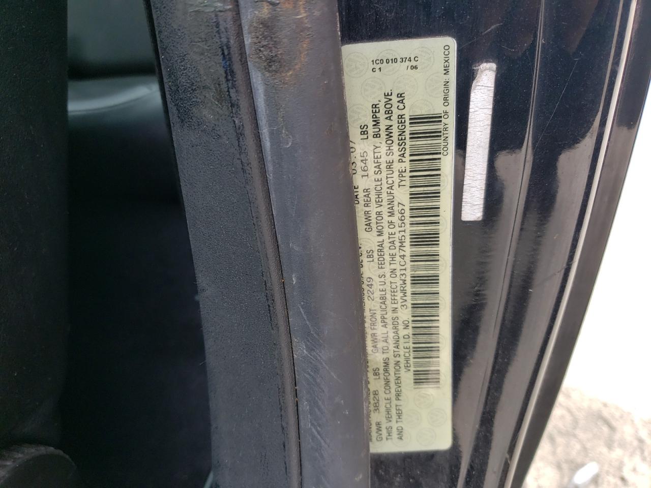 3VWRW31C47M515667 2007 Volkswagen New Beetle 2.5L Option Package 1