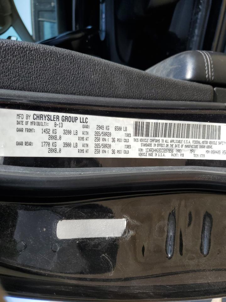 1C4RDHAG9DC697856 2013 Dodge Durango Sxt