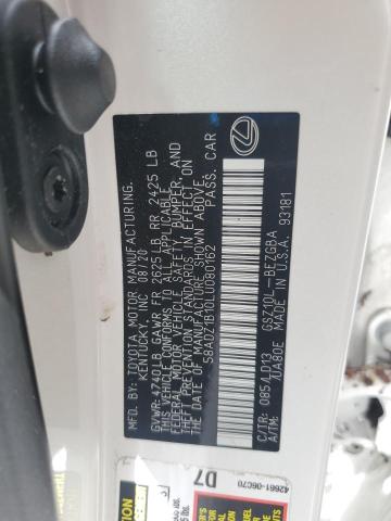 2020 Lexus Es 350 VIN: 58ADZ1B10LU080162 Lot: 60134314