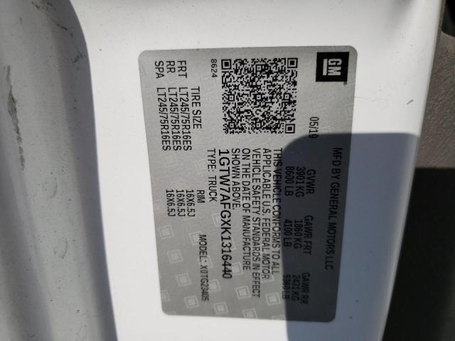 2019 GMC SAVANA G25 1GTW7AFGXK1316440
