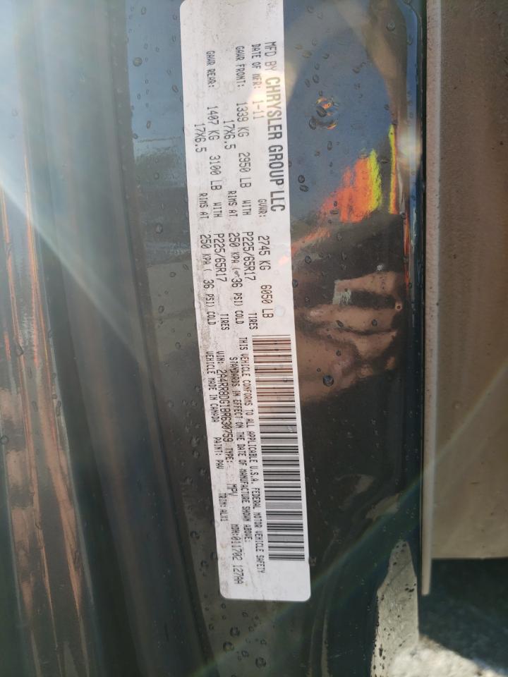 2A4RR8DG1BR630759 2011 Chrysler Town & Country Touring L