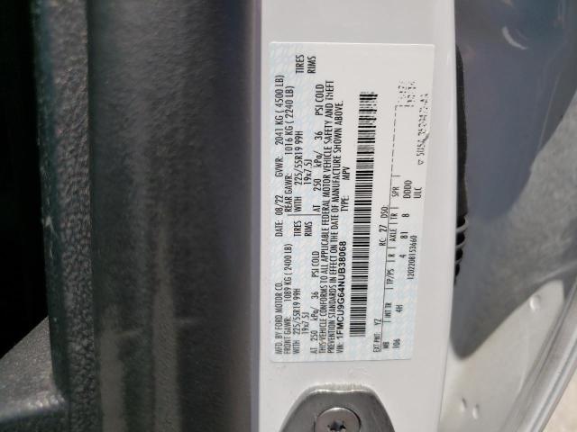 2022 Ford Escape Se VIN: 1FMCU9G64NUB38068 Lot: 58049084