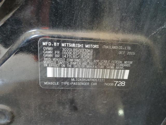 2015 Mitsubishi Mirage De VIN: ML32A3HJ4FH057271 Lot: 59180124