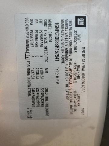 2008 Chevrolet Tahoe C1500 VIN: 1GNFC13088R157941 Lot: 59474094