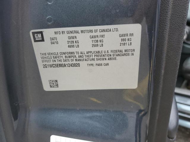 2010 Chevrolet Impala Ltz VIN: 2G1WC5EM0A1243820 Lot: 57778974