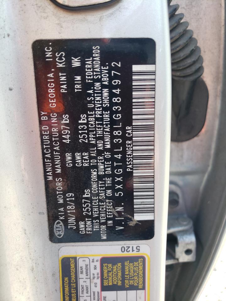 5XXGT4L38LG384972 2020 Kia Optima Lx