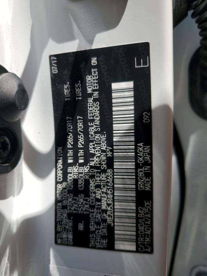 JTEZU5JR4H5164688 2017 Toyota 4Runner Sr5