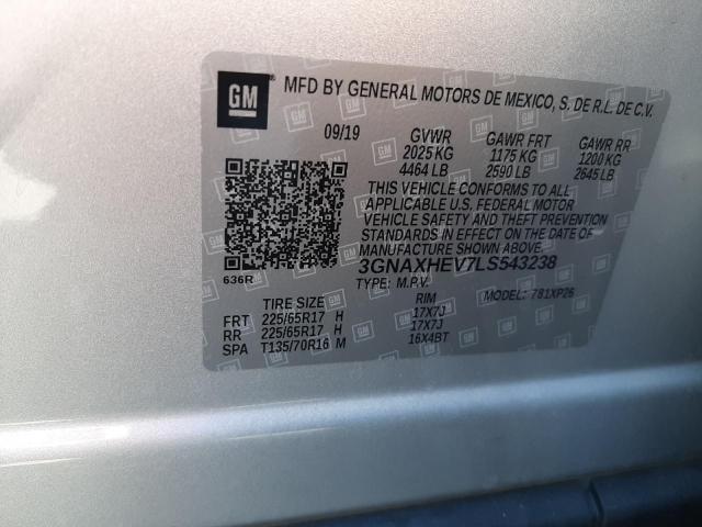 3GNAXHEV7LS543238 2020 CHEVROLET EQUINOX - Image 12