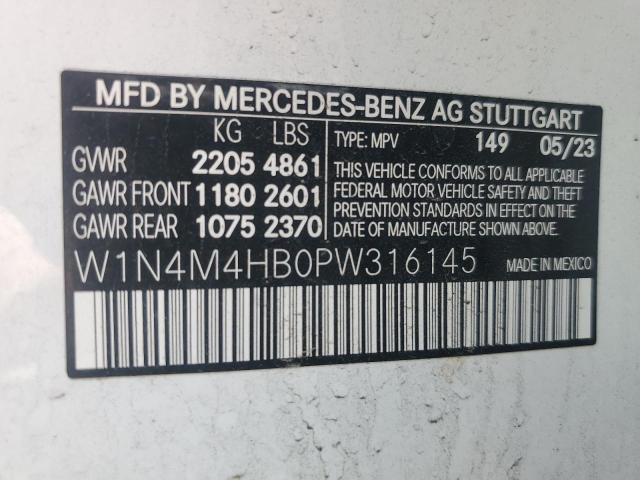 2023 Mercedes-Benz Glb 250 4Matic VIN: W1N4M4HB0PW316145 Lot: 60217684