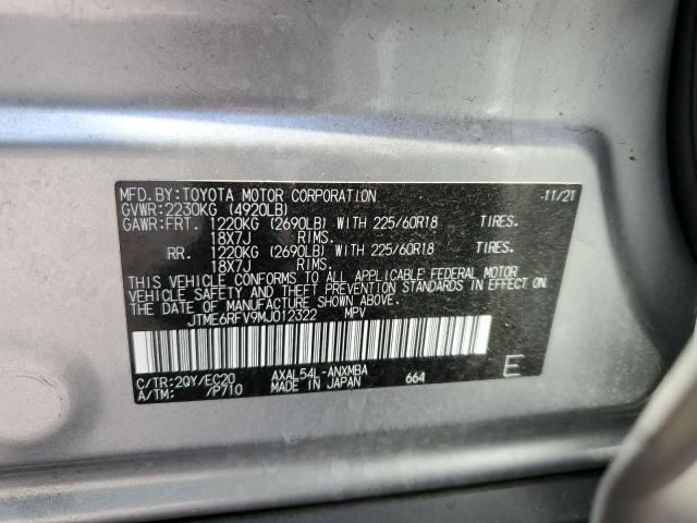 2021 Toyota Rav4 Xse VIN: JTME6RFV9MJ012322 Lot: 58006414