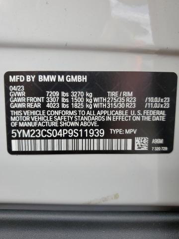 2023 BMW XM 5YM23CS04P9S11939