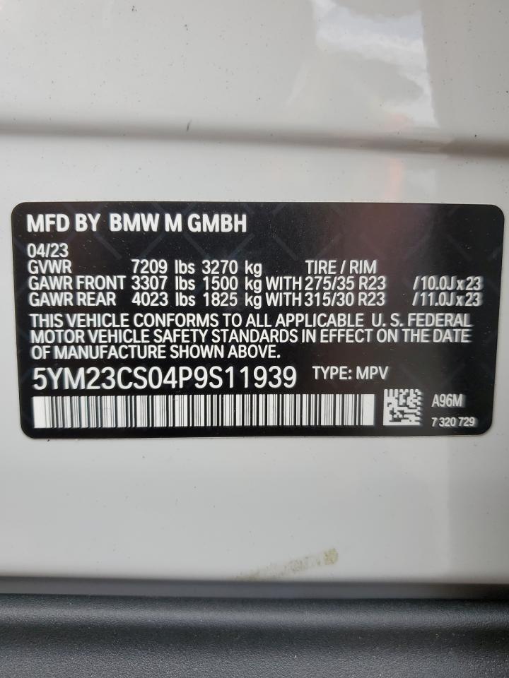 5YM23CS04P9S11939 2023 BMW Xm