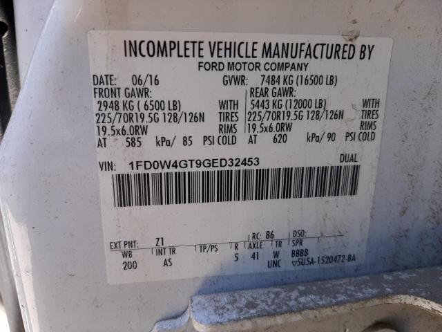2016 Ford F450 Super Duty VIN: 1FD0W4GT9GED32453 Lot: 60232414