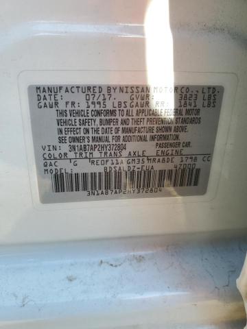 2017 Nissan Sentra S VIN: 3N1AB7AP2HY372804 Lot: 60090034