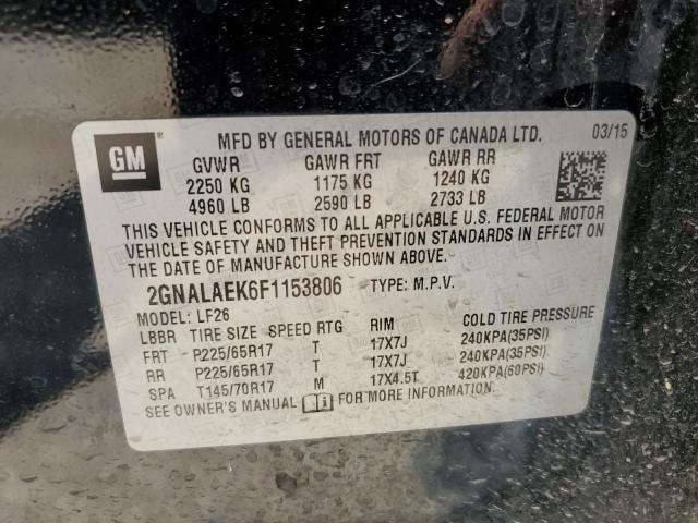 2GNALAEK6F1153806 2015 CHEVROLET EQUINOX - Image 12