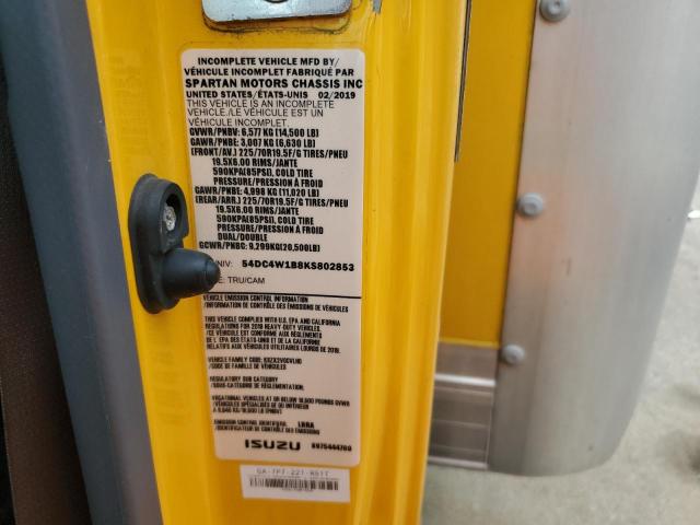 2019 Isuzu Npr Hd VIN: 54DC4W1B8KS802853 Lot: 59100684