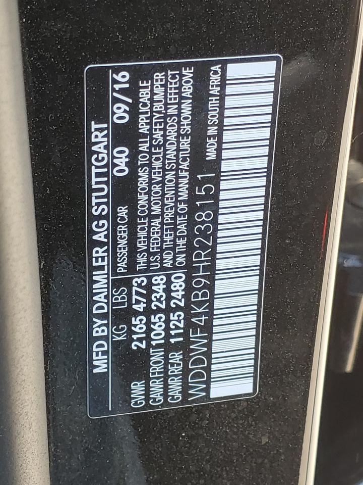 WDDWF4KB9HR238151 2017 Mercedes-Benz C 300 4Matic