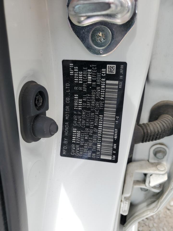 JHMFC1F93KX000340 2019 Honda Civic Touring