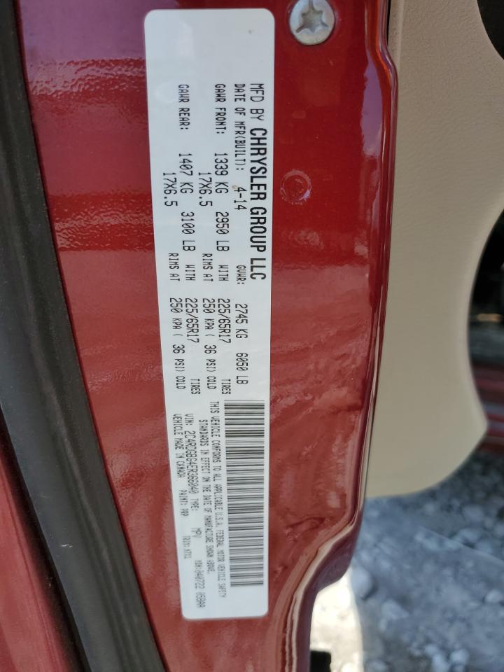 2C4RDGBG4ER366040 2014 Dodge Grand Caravan Se