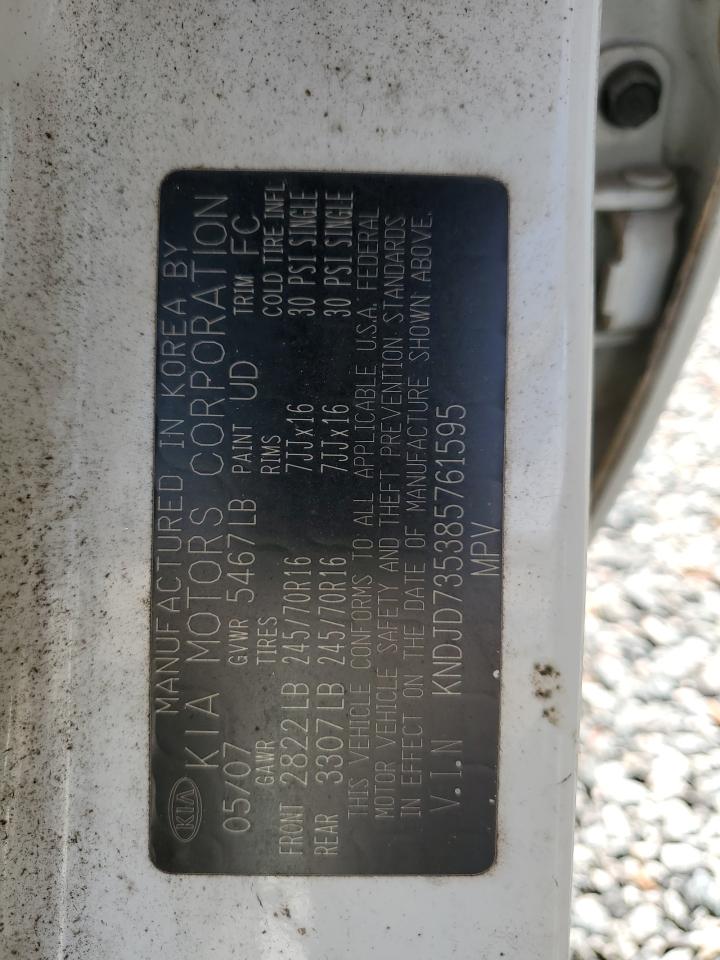 KNDJD735385761595 2008 Kia Sorento Ex