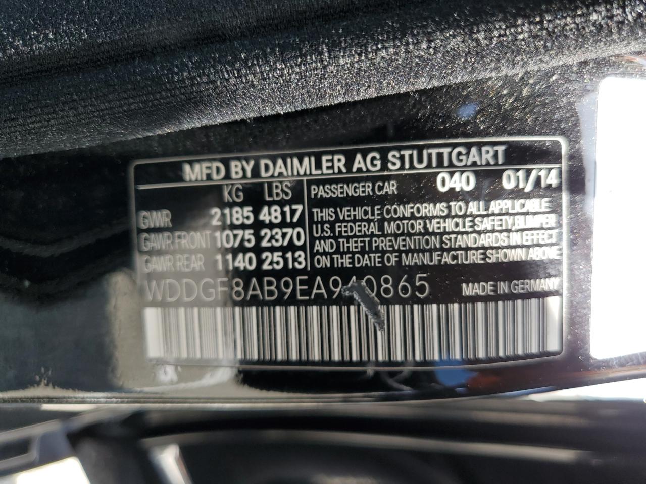 WDDGF8AB9EA940865 2014 Mercedes-Benz C 300 4Matic