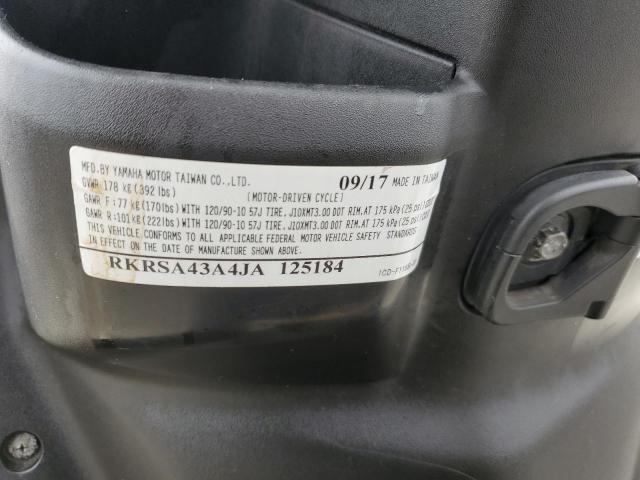 2018 YAMAHA YW50 F RKRSA43A4JA125184