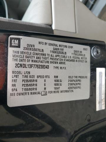 2CNDL13F776238343 2007 Chevrolet Equinox Ls