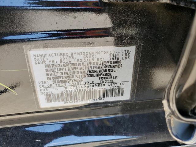 2024 Nissan Sentra S VIN: 3N1AB8BV9RY245987 Lot: 58495574