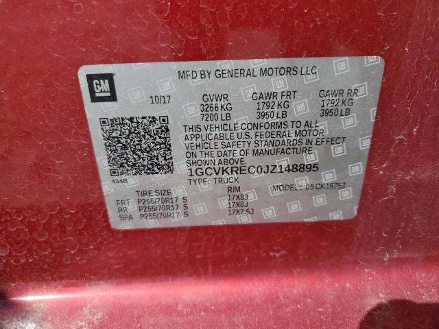 2018 CHEVROLET SILVERADO - 1GCVKREC0JZ148895