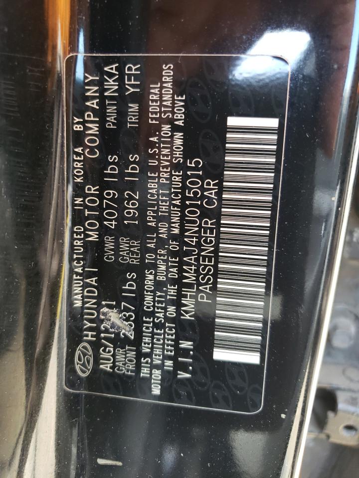 KMHLM4AJ4NU015015 2022 Hyundai Elantra Blue