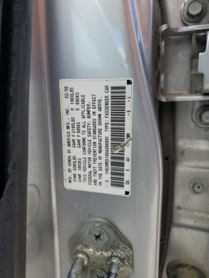 1HGCM55196A096991 2006 Honda Accord Value